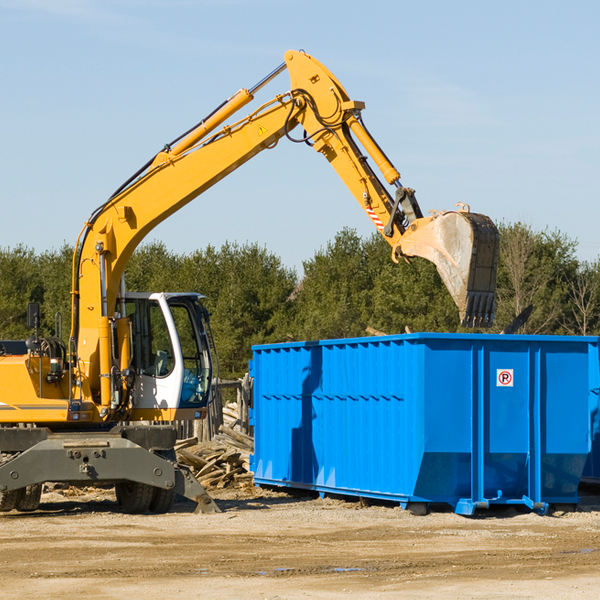 can i choose the location where the residential dumpster will be placed in Baldwin IA